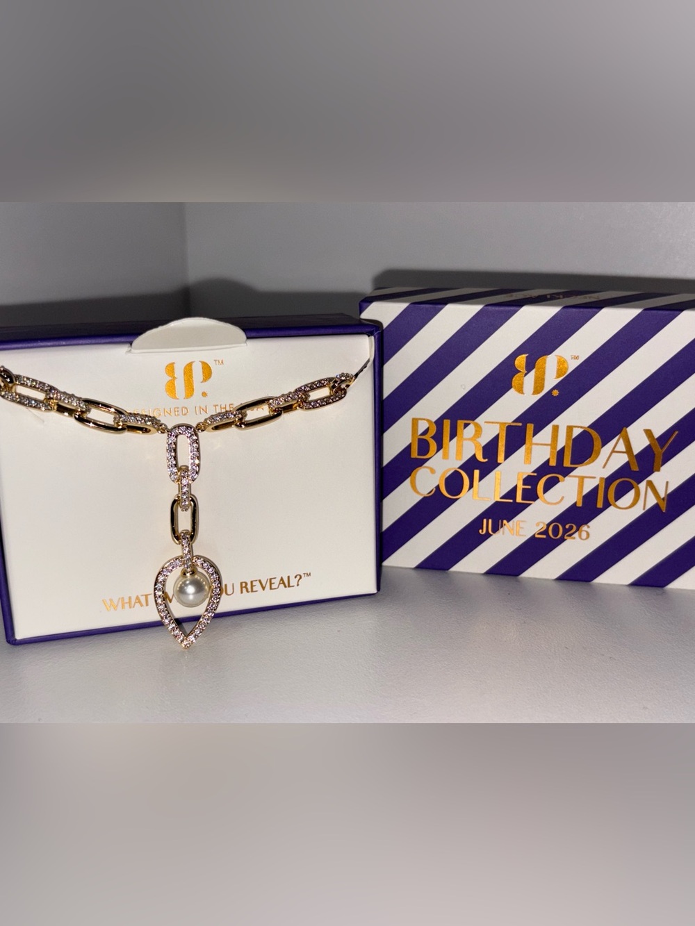 Bomb Party June Birthday 2026 Necklace NK73961 Gold